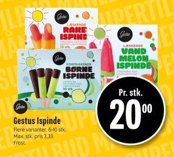 Min Købmand Gestus ispinde tilbud