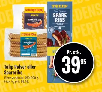 Min Købmand Tulip frankfurter tilbud