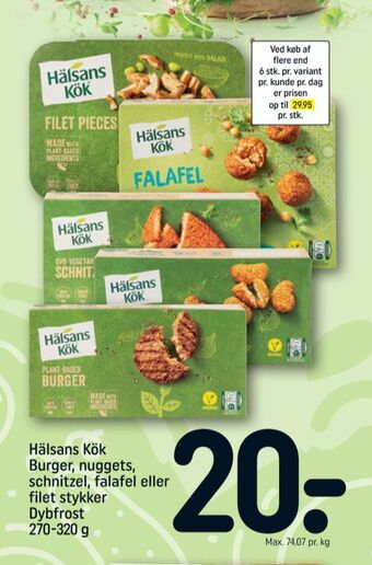 REMA 1000 Hälsans kök falafel tilbud