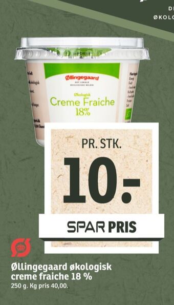 SPAR Øllingegaard creme fraiche 18% tilbud