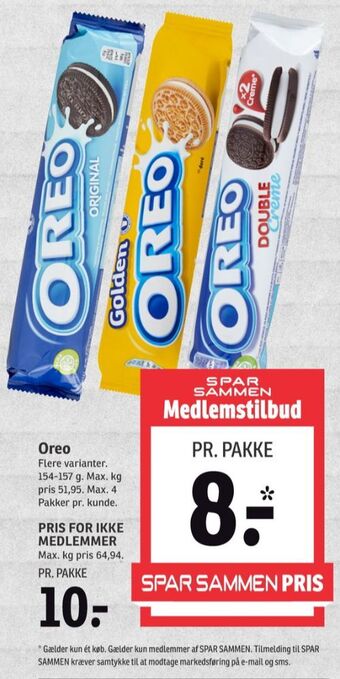 SPAR Oreo kiks tilbud