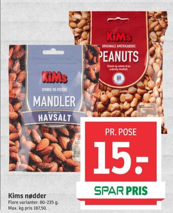 SPAR Kims peanuts tilbud