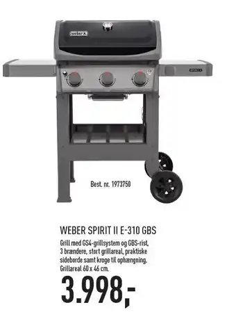 Johannes Fog Weber Spirit ll e-310 GBS tilbud