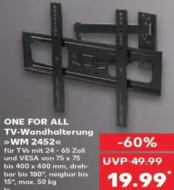 One For All TV-Wandhalterung WM 2452 400 x 400 mm