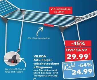 Kaufland DE Vileda XXL-Flügel-Wäschetrockner Magnum tilbud