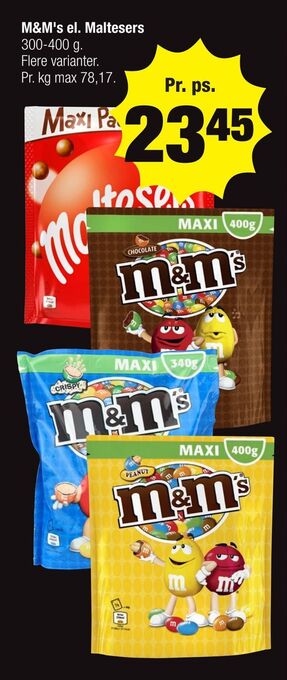 Calle M&M's el. Maltesers tilbud