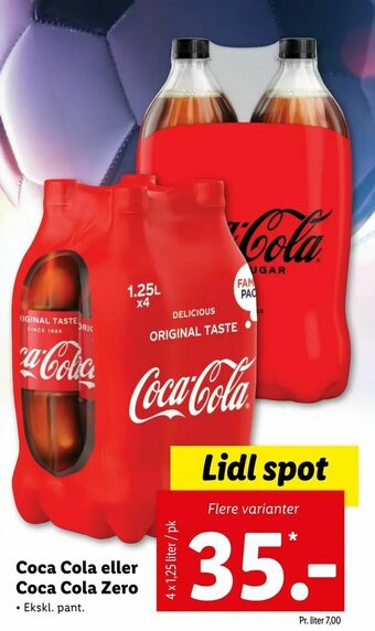 Let-Køb Coca Cola eller Coca Cola Zero tilbud