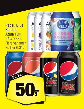 Calle Pepsi, Blue Keld el. Aqua Full tilbud