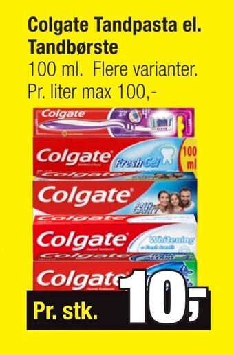 Calle Colgate Tandpasta el. Tandbørste tilbud