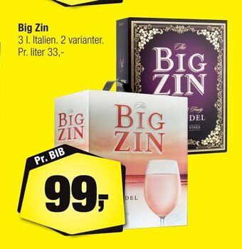 Calle Big Zin tilbud