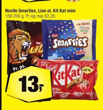 Calle Nestle Smarties, Lion el. Kit Kat mini tilbud