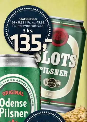 Fleggaard Slots Pilsner tilbud