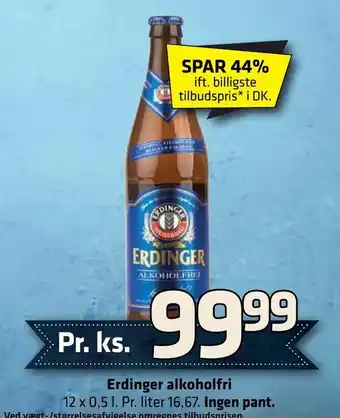 Fleggaard Erdinger alkoholfri Ingen pant tilbud