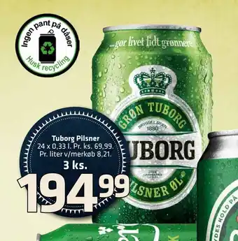 Fleggaard Tuborg Pilsner tilbud