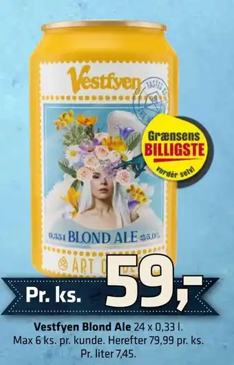 Fleggaard Vestfyen Blond Ale tilbud