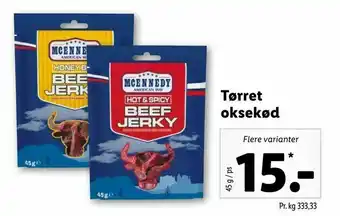 Let-Køb Tørret oksekød tilbud
