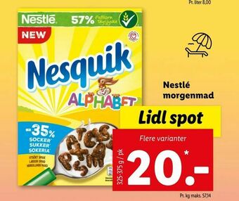 Let-Køb Nestlé morgenmad tilbud
