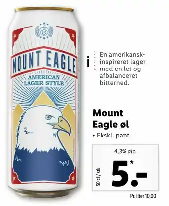 Let-Køb Mount Eagle øl tilbud