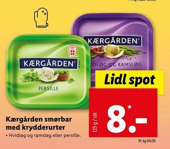 Let-Køb Kærgården smørbar med krydderurter tilbud