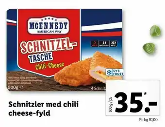 Let-Køb Schnitzler med chili cheese-fyld tilbud