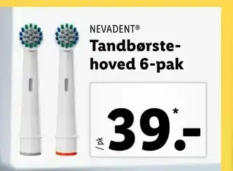 Let-Køb Tandbørste- hoved 6-pak tilbud