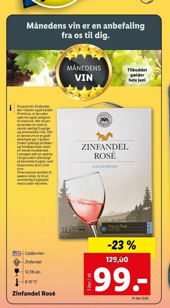 Let-Køb Zinfandel Rosé tilbud