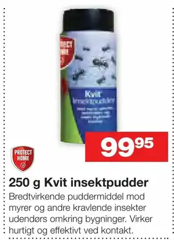 Bauhaus 250 g Kvit insektpudder tilbud