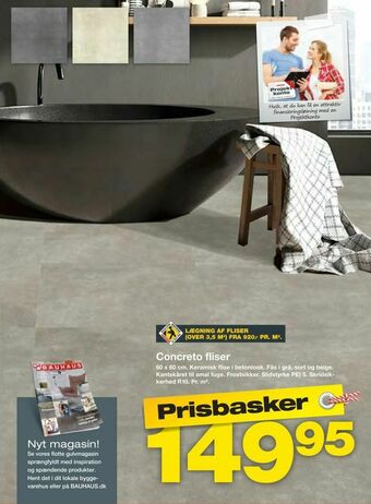 Bauhaus Concreto fliser tilbud