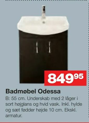 Bauhaus Badmøbel Odessa tilbud