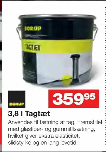 3,8 l Tagtæt