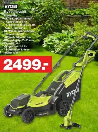 Bauhaus Ryobi havekit tilbud