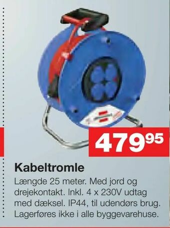 Bauhaus Kabeltromle tilbud