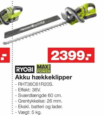 Bauhaus Akku hækkeklipper tilbud