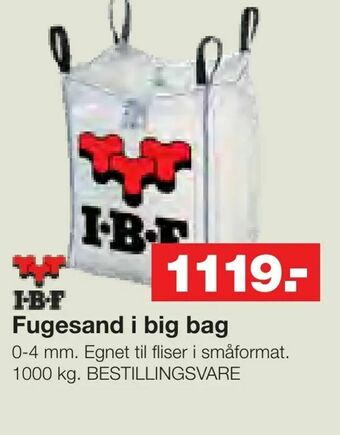 Bauhaus Fugesand i big bag tilbud
