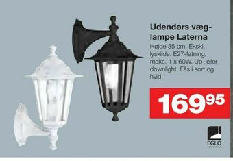 Bauhaus Udendørs væglampe Laterna tilbud