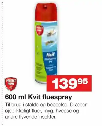 600 ml Kvit fluespray