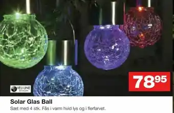 Bauhaus Solar Glas Ball tilbud