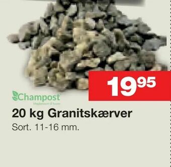 Bauhaus 20 kg Granitskærver tilbud