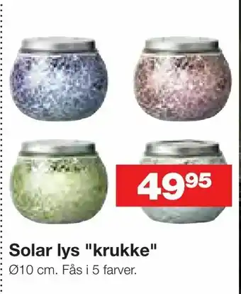 Solar lys "krukke"