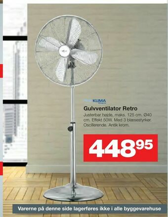 Gulvventilator Retro
