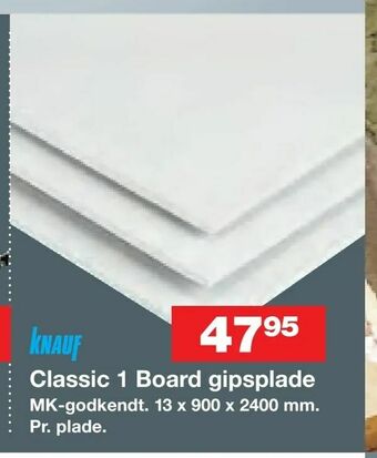 Bauhaus Classic 1 Board gipsplade tilbud