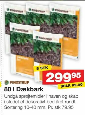 Bauhaus 80 l Dækbark tilbud