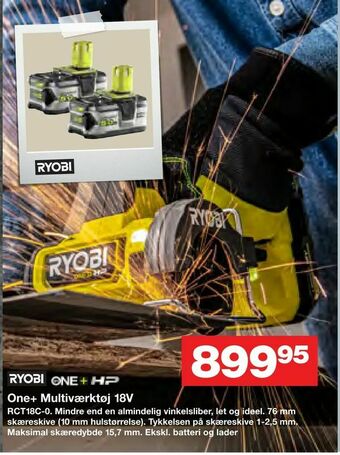 Bauhaus One+ Multiværktøj 18V tilbud