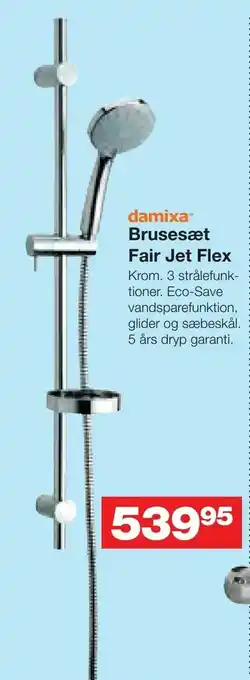 Bauhaus Brusesæt Fair Jet Flex tilbud
