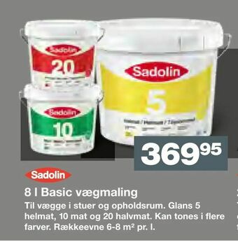 Bauhaus 8 l Basic vægmaling tilbud