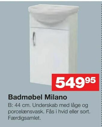 Bauhaus Badmøbel Milano tilbud