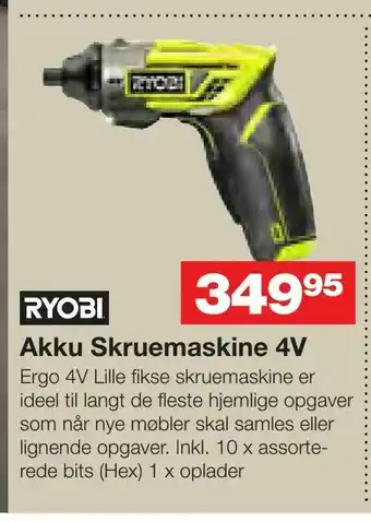 Bauhaus Akku Skruemaskine 4V tilbud