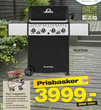 Bauhaus Gasgrill Crown Cart 480 tilbud