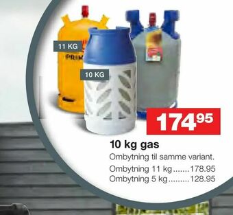 Bauhaus 10 kg gas tilbud