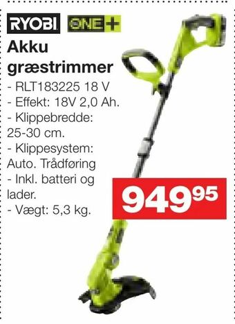 Bauhaus Akku græstrimmer tilbud